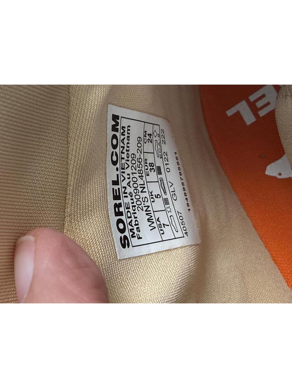 Sorel Beige Brown High-Top Sneakers Size 7 with Black Laces ONA 503 Mid Sneaker - Picture 11 of 11